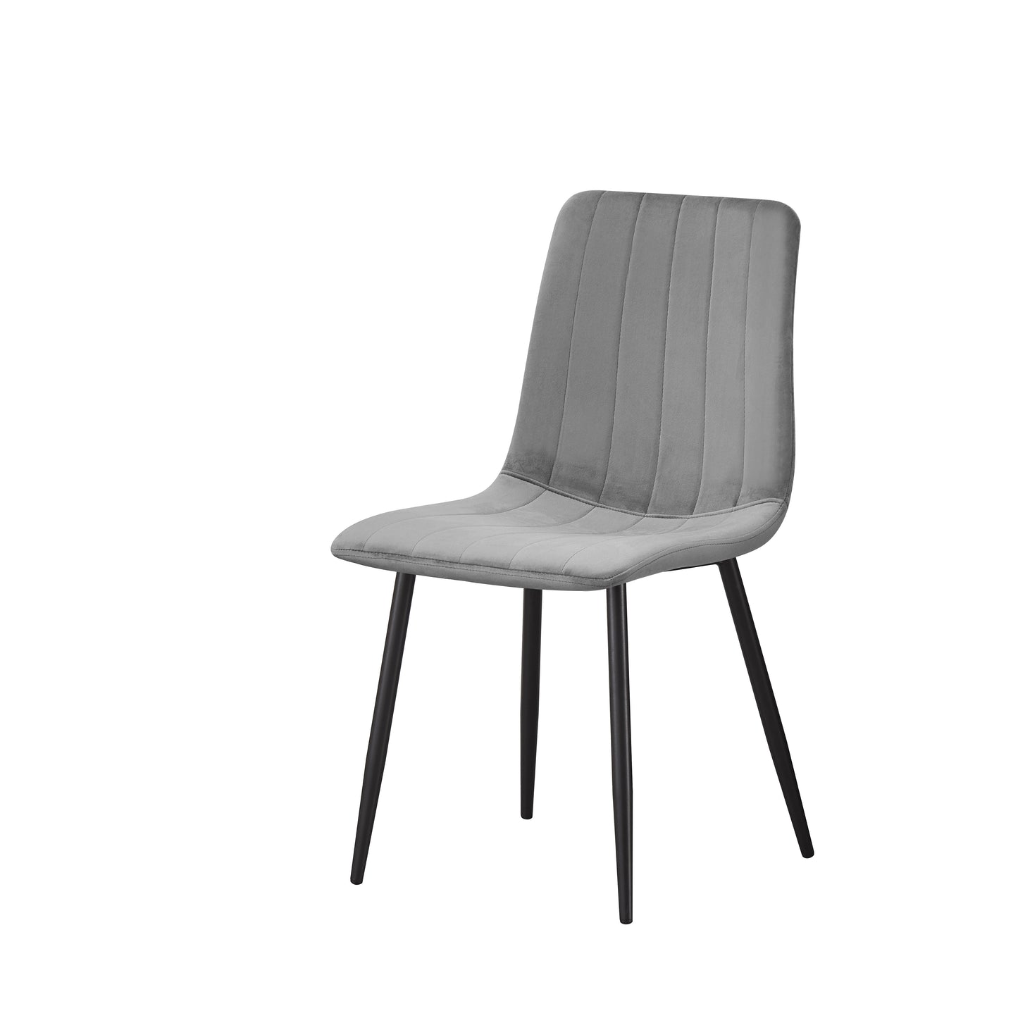 MOF Milan Velvet Dining Chair Grey (Set of x1, x2, x4 Chairs)