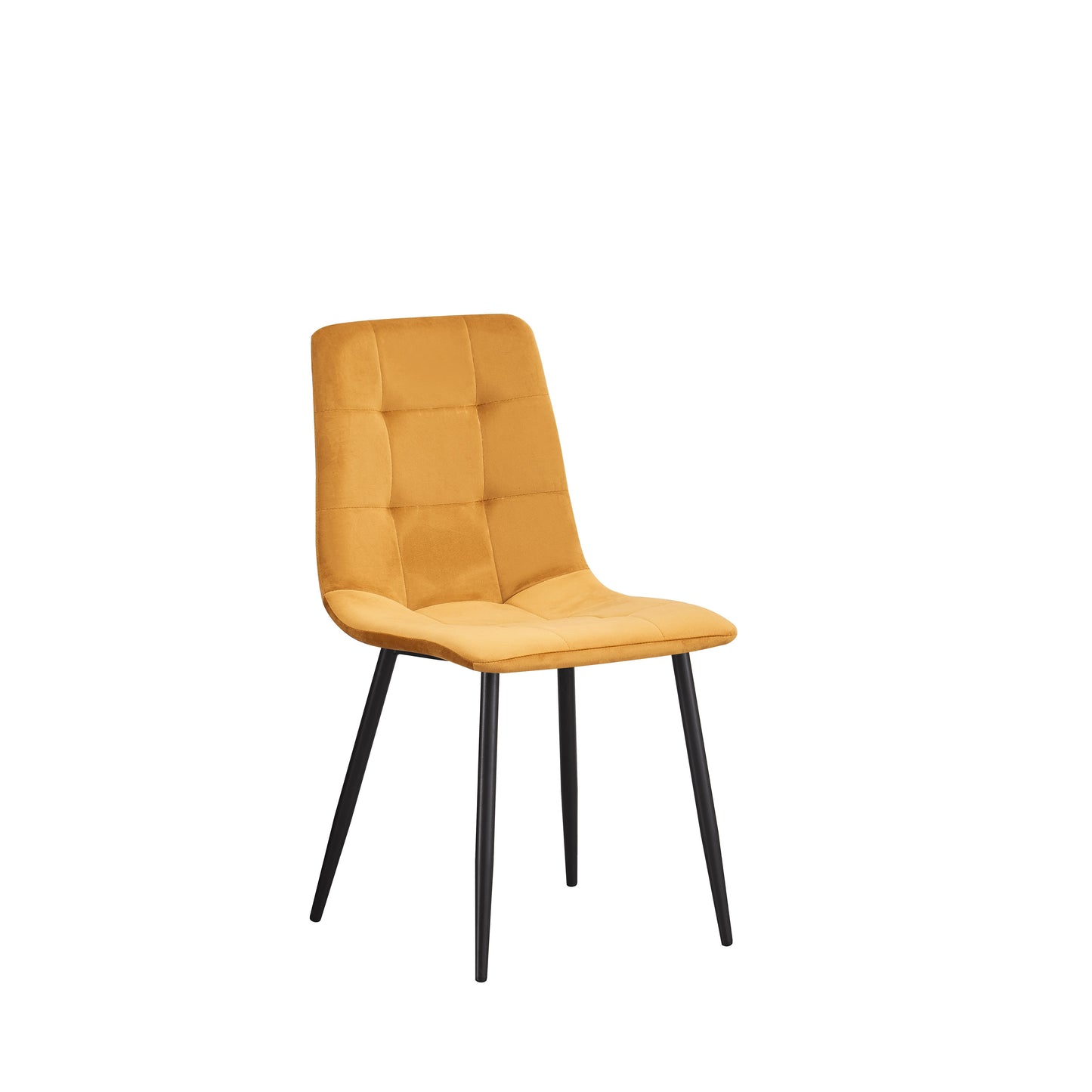 MOF Florence Velvet Dining Chair Yellow (Set of x1, x2, x4 Chairs)