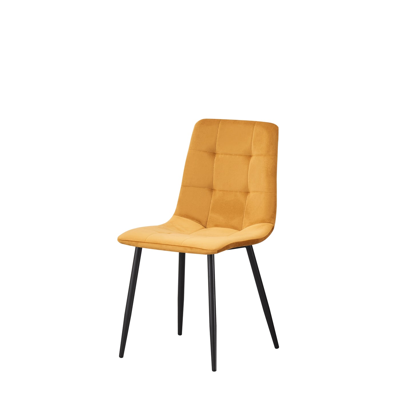 MOF Florence Velvet Dining Chair Yellow (Set of x1, x2, x4 Chairs)