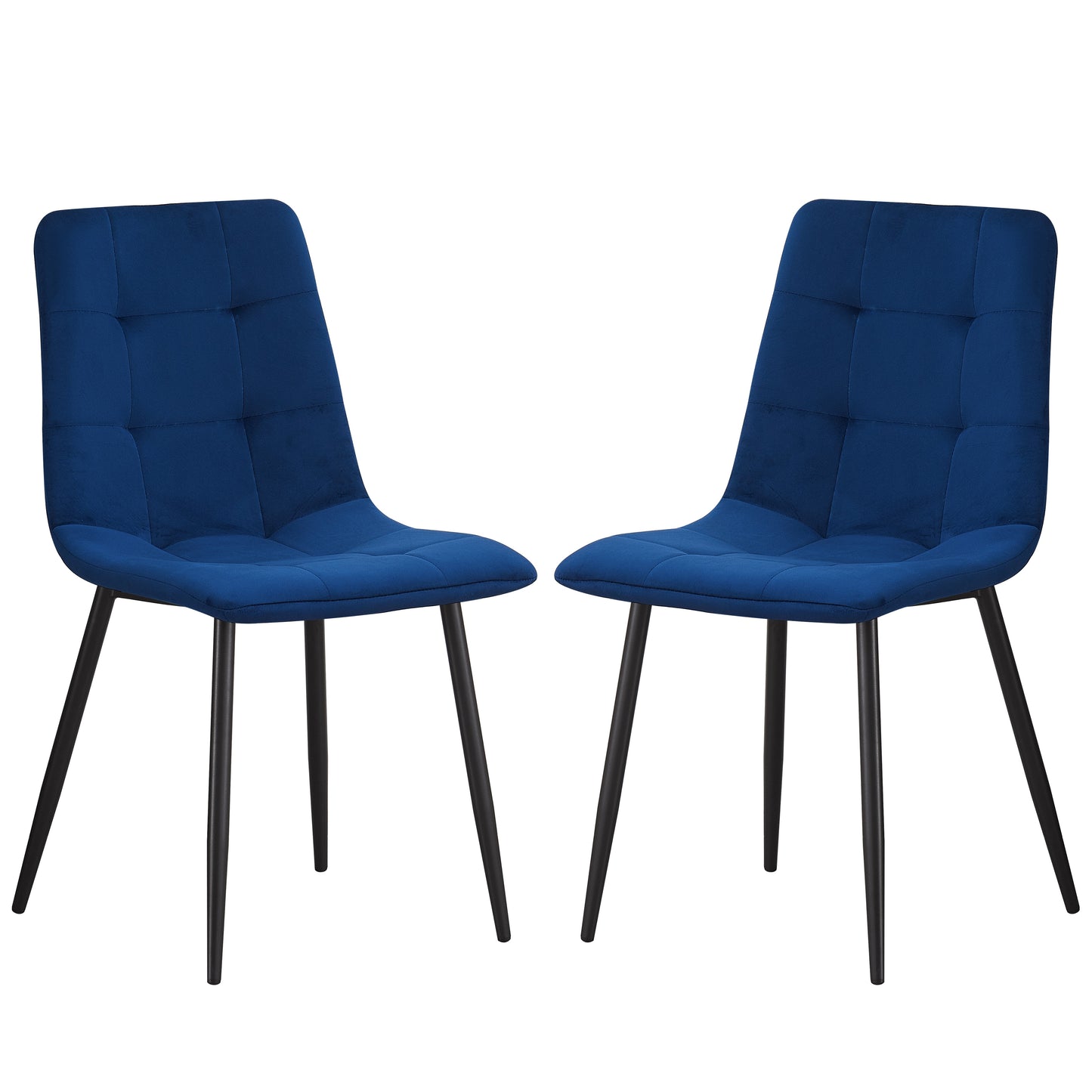 MOF Florence Velvet Dining Chair Navy (Set of x1, x2, x4 Chairs)