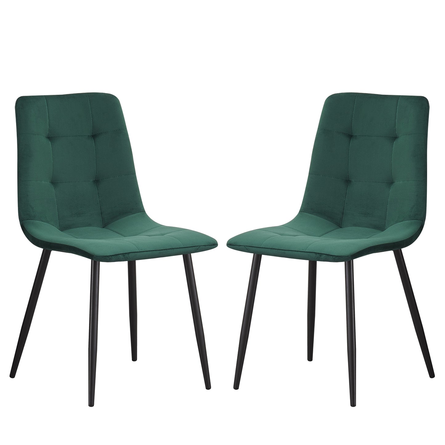 MOF Florence Velvet Dining Chair Green (Set of x1, x2, x4 Chairs)