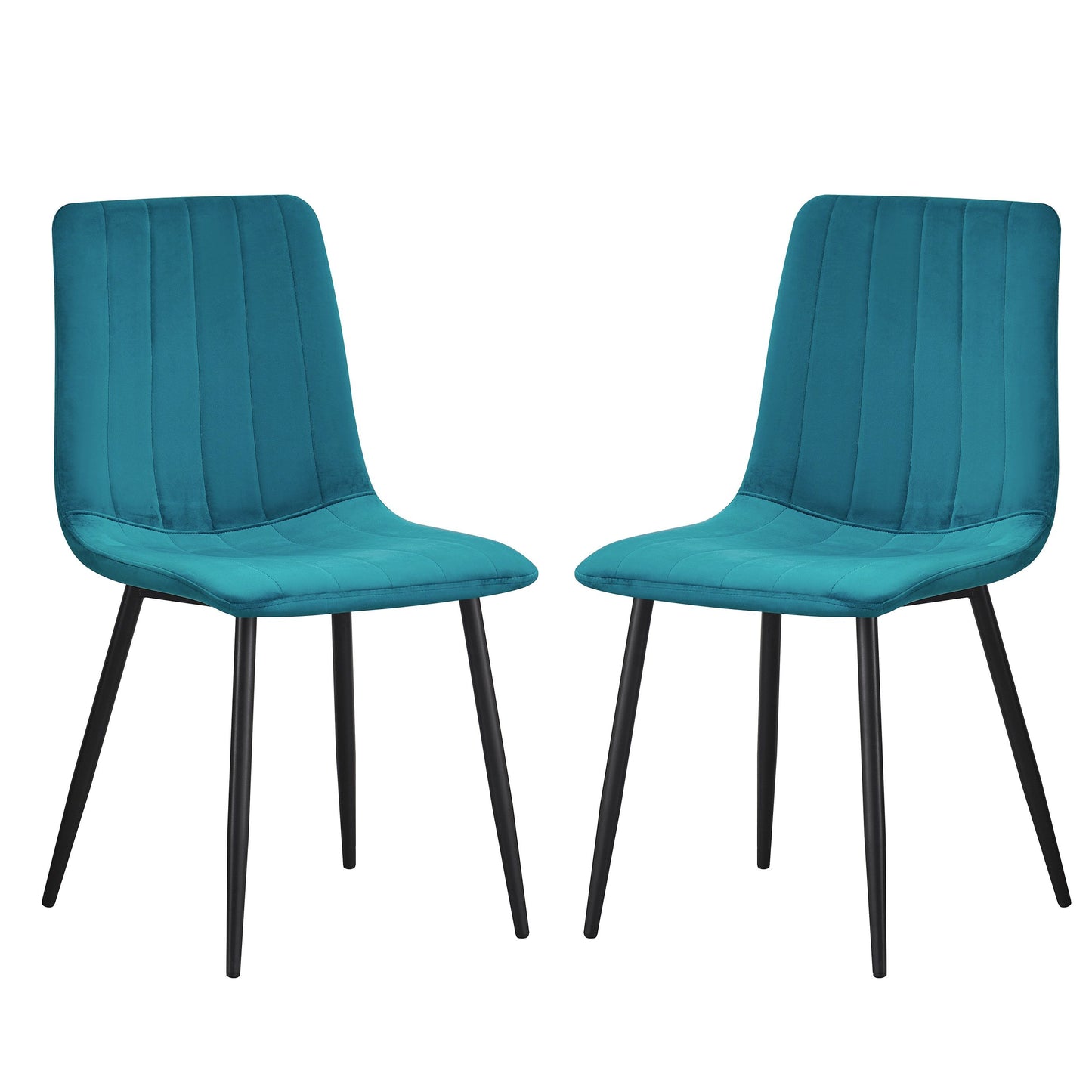 MOF Milan Velvet Dining Chair Teal (Set of x1, x2, x4 Chairs)