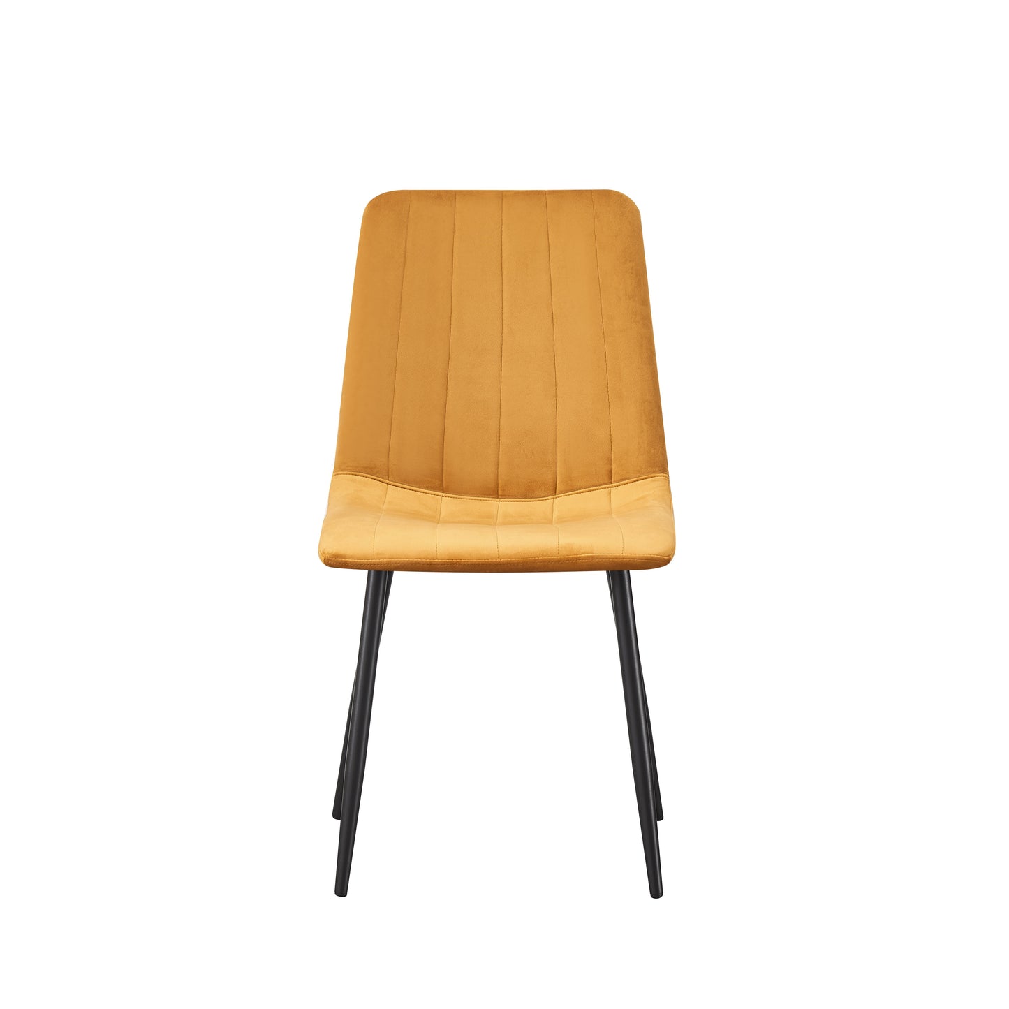 MOF Milan Velvet Dining Chair Yellow (Set of x1, x2, x4 Chairs)