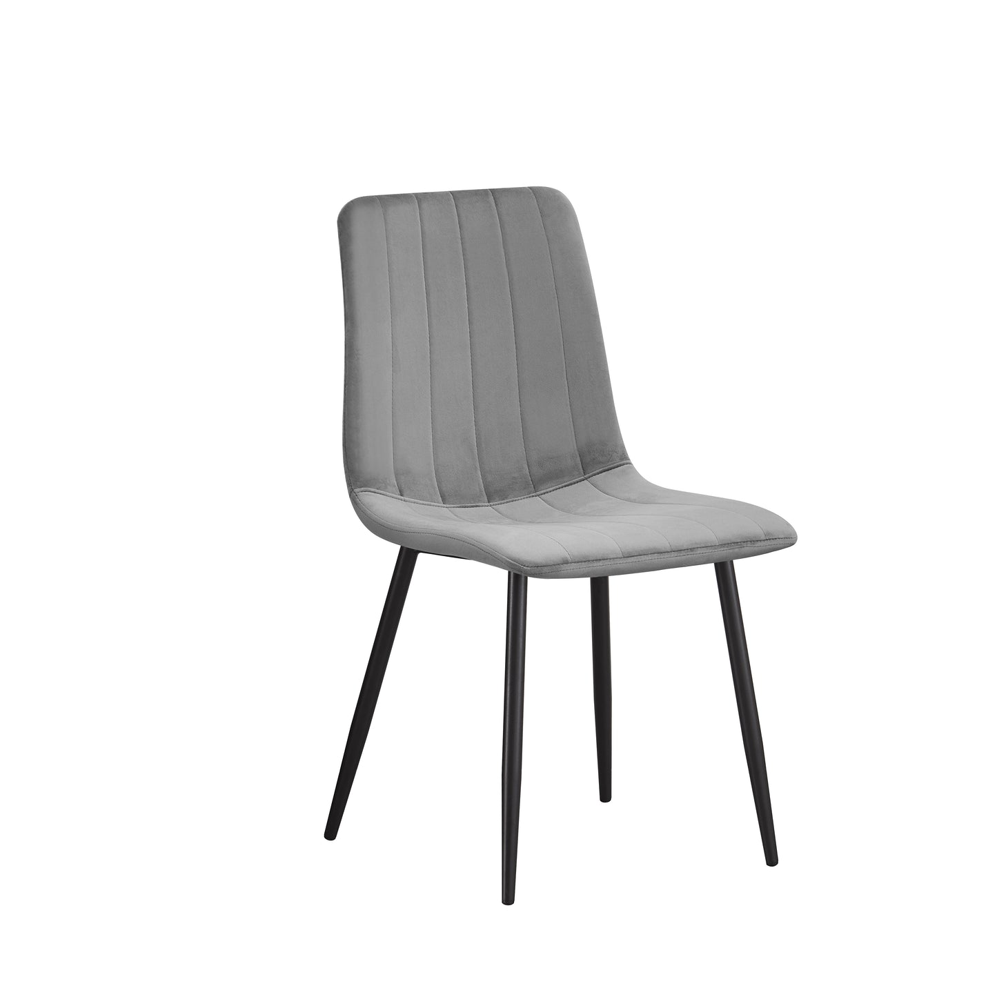 MOF Milan Velvet Dining Chair Grey (Set of x1, x2, x4 Chairs)