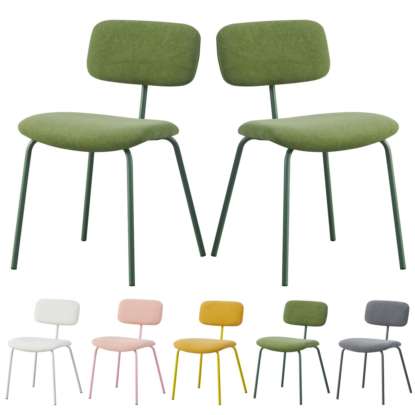 MOF Dining Chairs Set of 2 Modern Minimalist Dining Chairs Style: M254