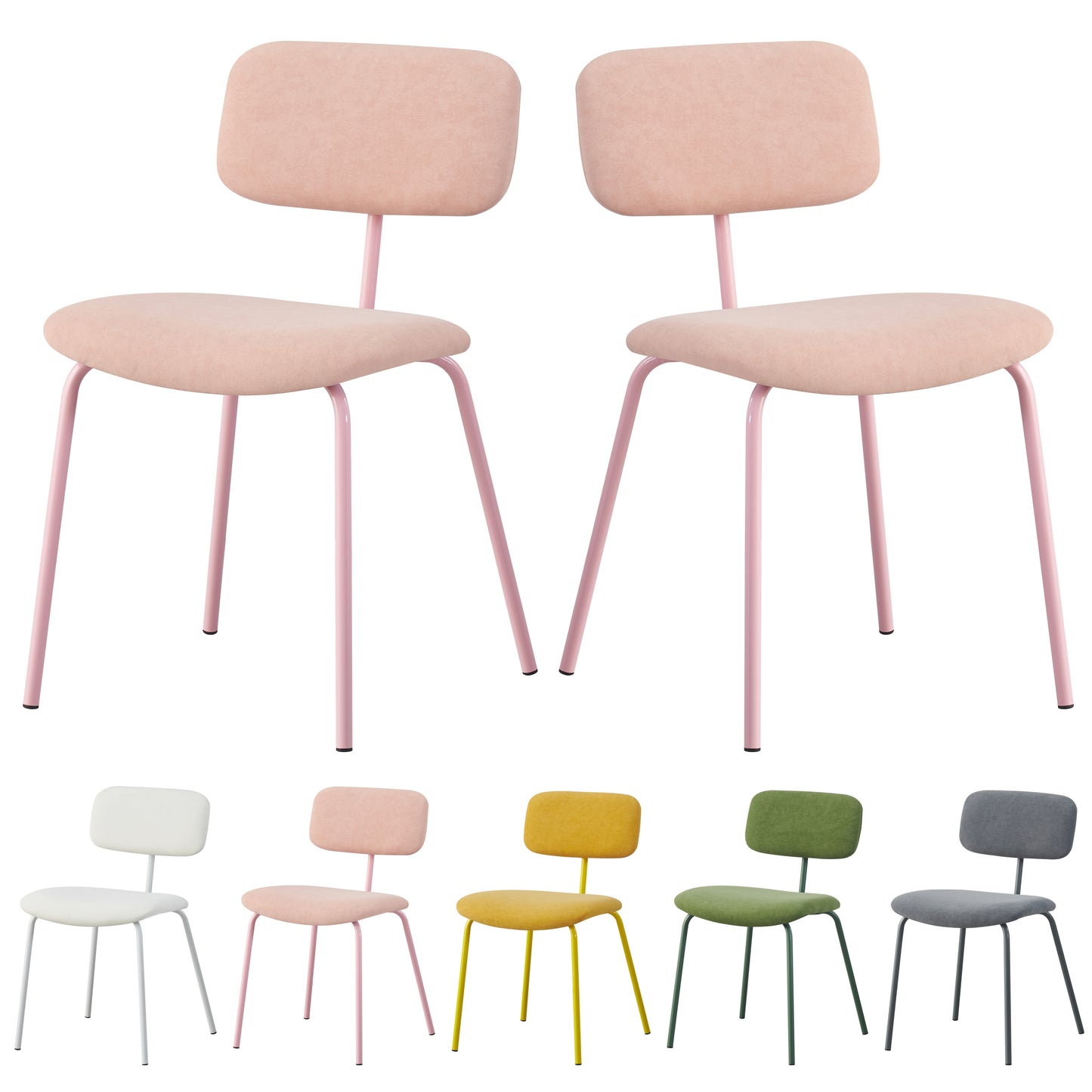 MOF Dining Chairs Set of 2 Modern Minimalist Dining Chairs Style: M254