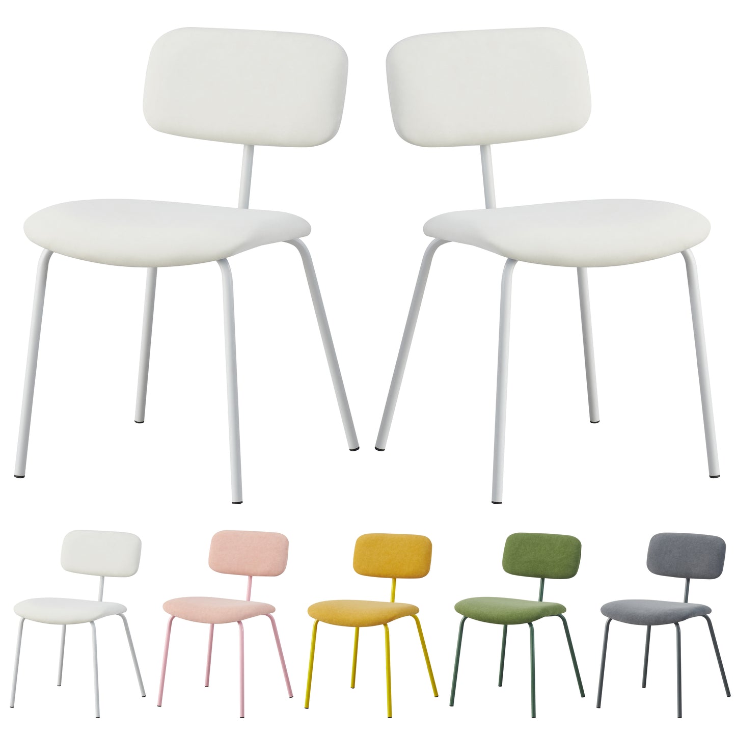 MOF Dining Chairs Set of 2 Modern Minimalist Dining Chairs Style: M254