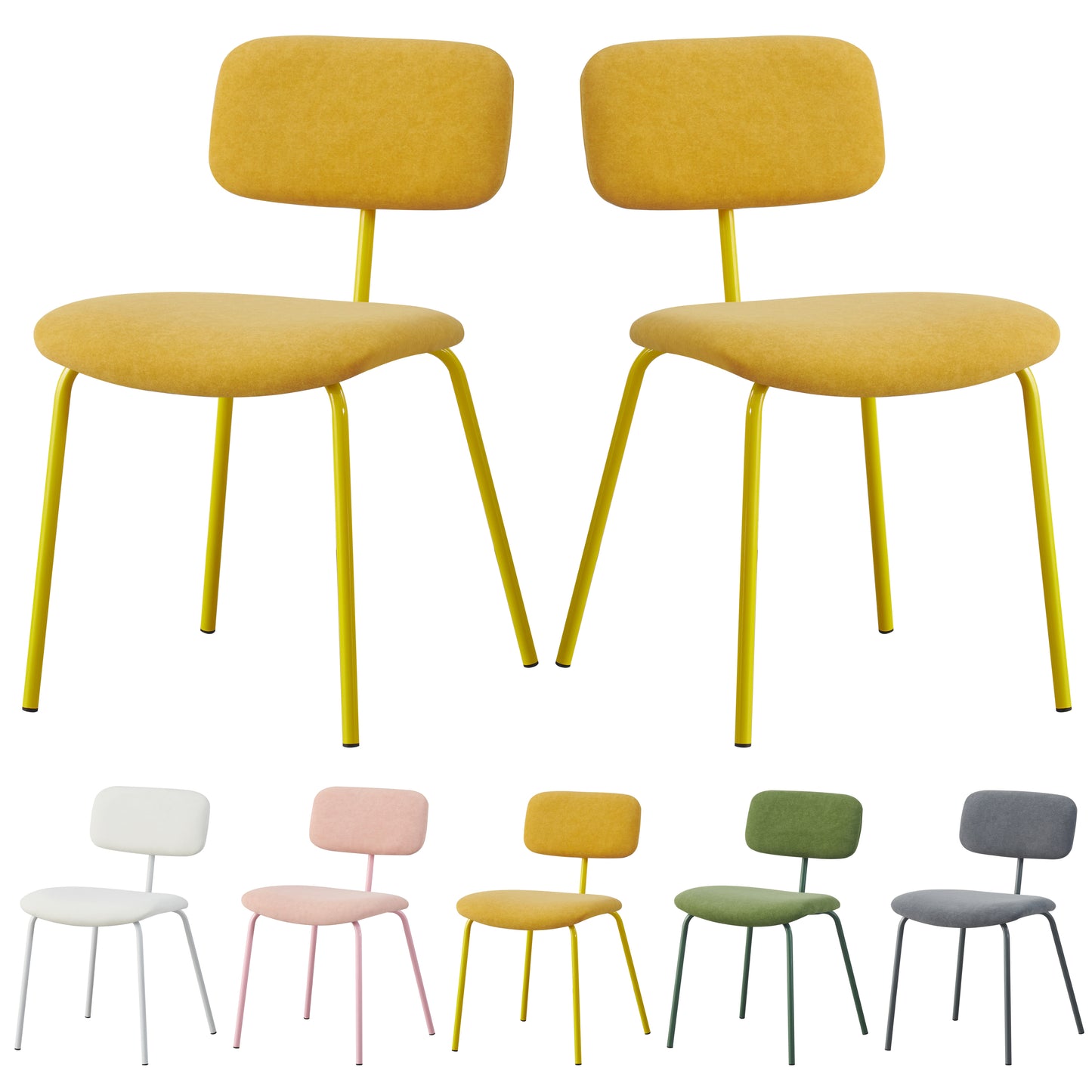 MOF Dining Chairs Set of 2 Modern Minimalist Dining Chairs Style: M254