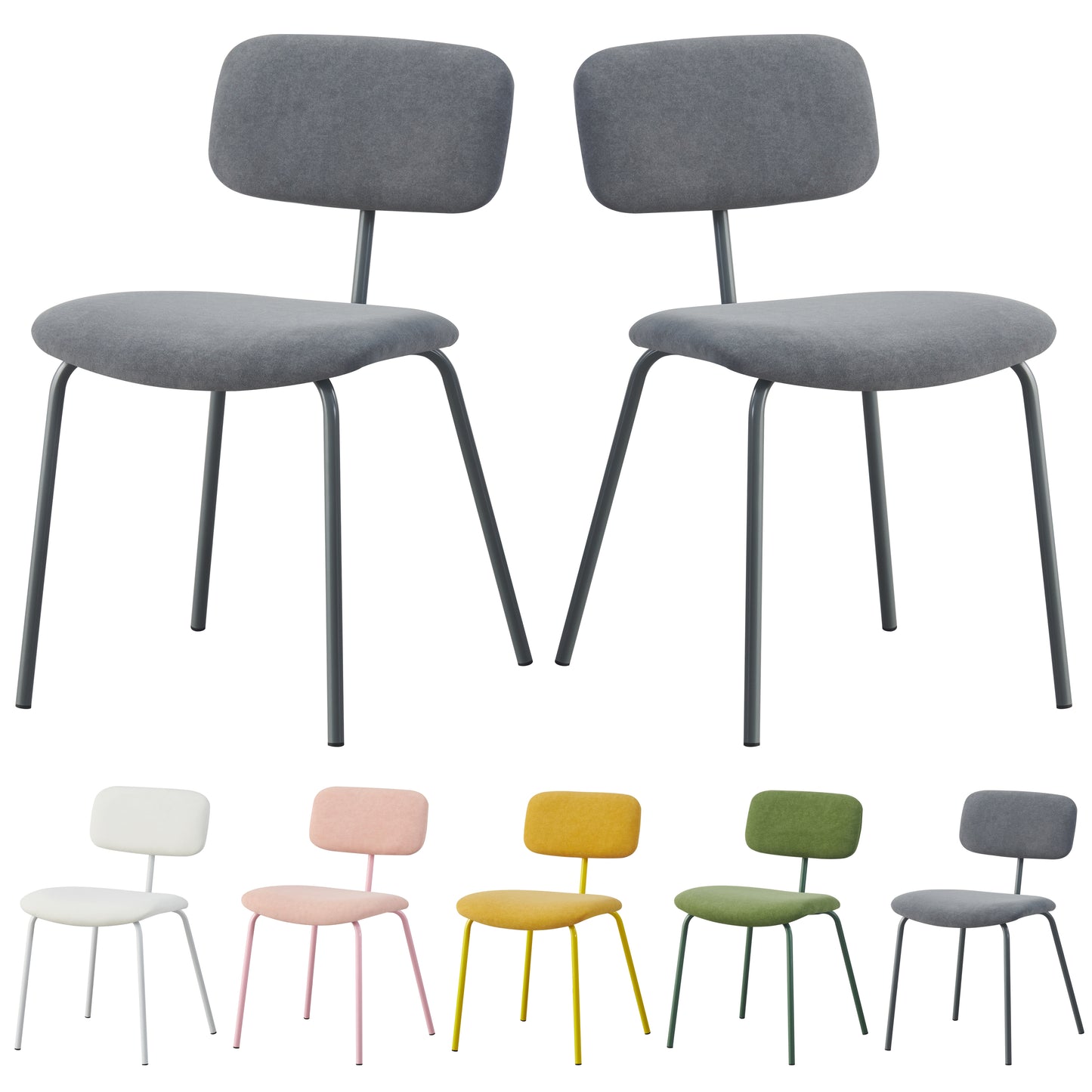 MOF Dining Chairs Set of 2 Modern Minimalist Dining Chairs Style: M254