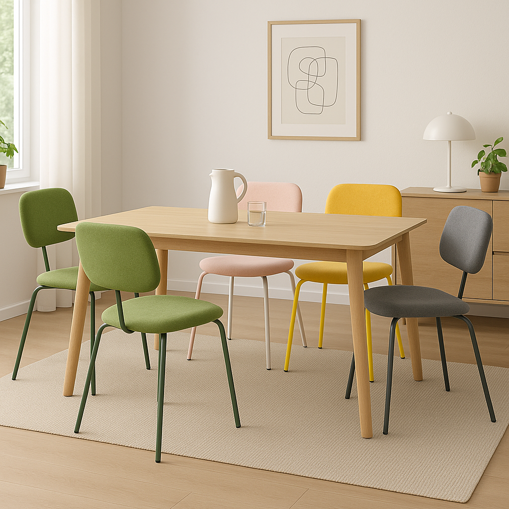 MOF Dining Chairs Set of 2 Modern Minimalist Dining Chairs Style: M254