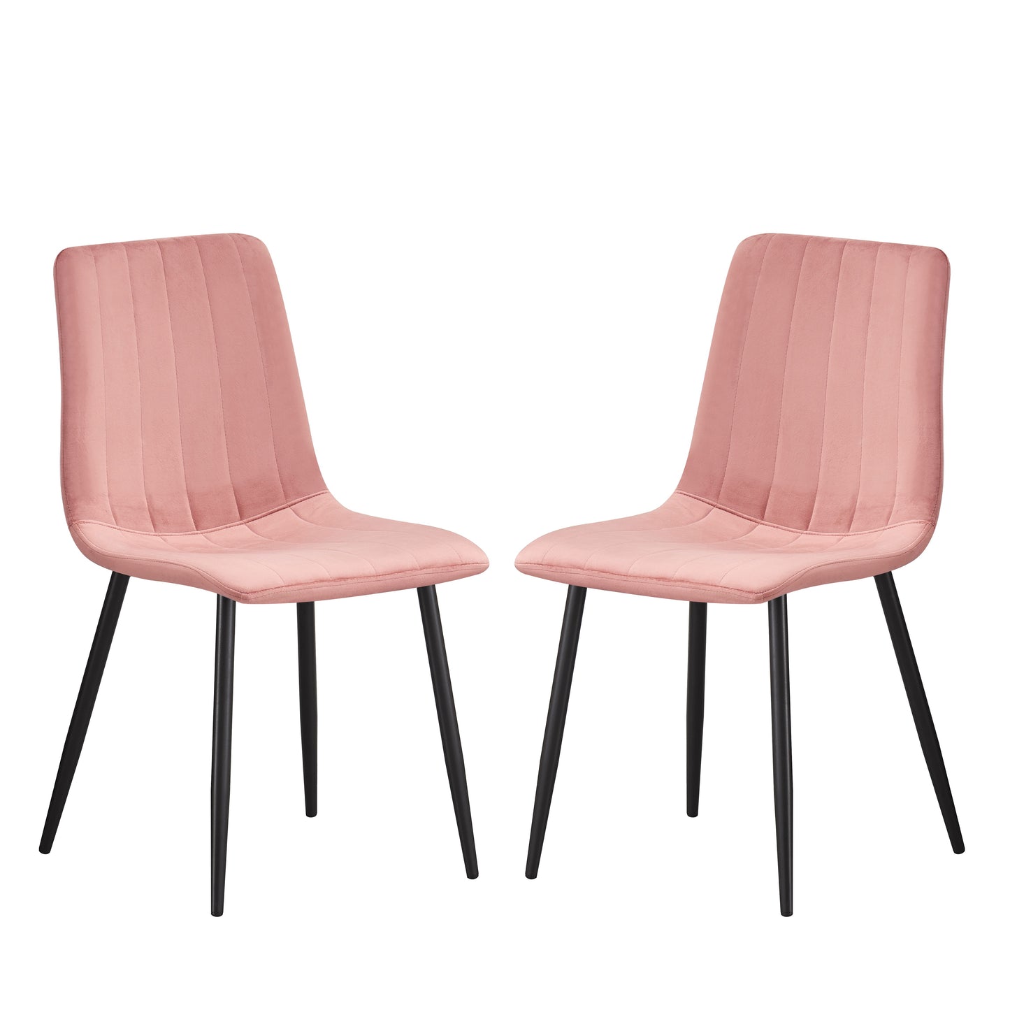MOF Milan Velvet Dining Chair Pink (Set of x1, x2, x4 Chairs)