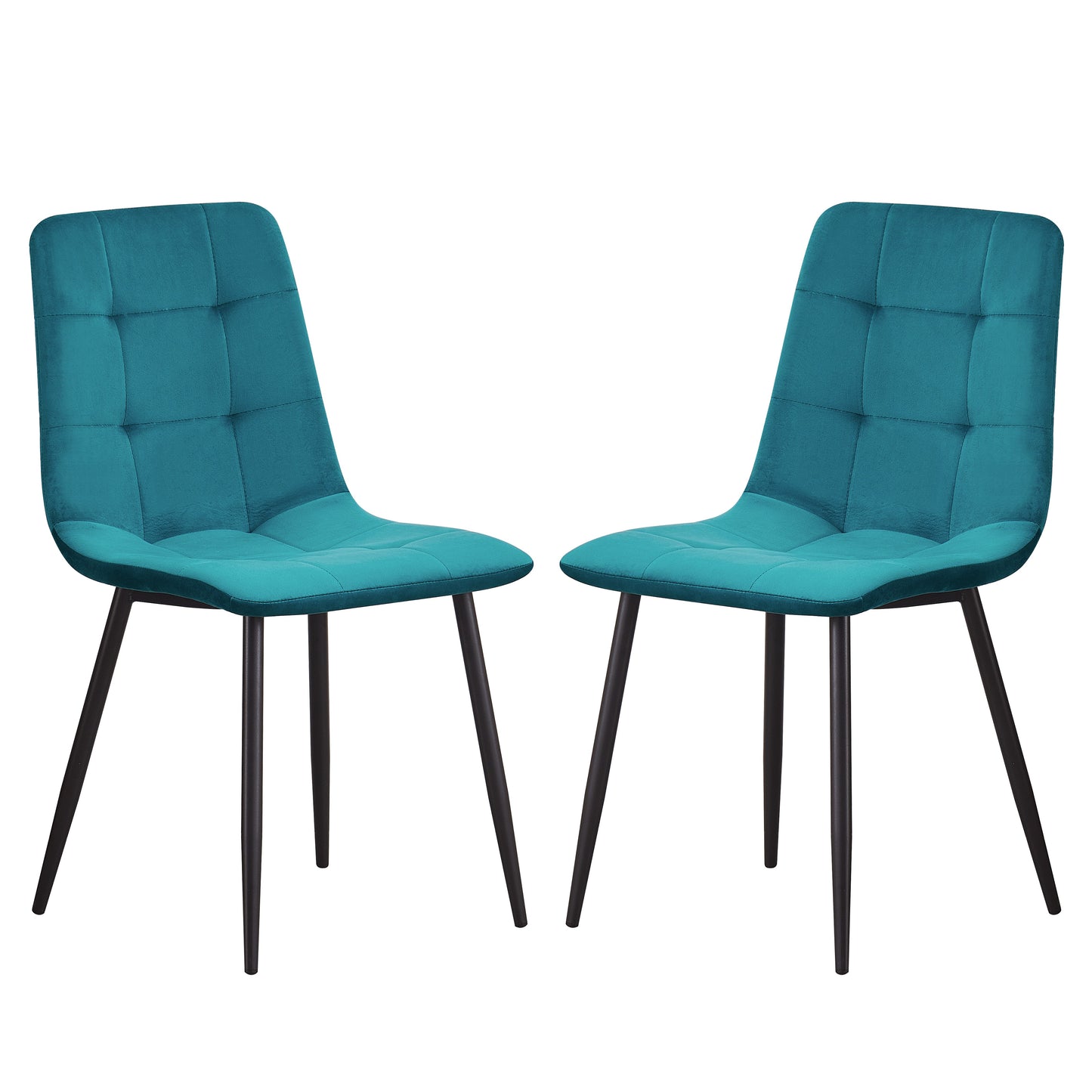 MOF Florence Velvet Dining Chair Teal (Set of x1, x2, x4 Chairs)