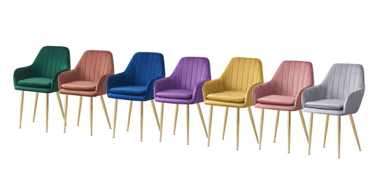 Luxury French Velvet Dining Chair T05 Single Chair