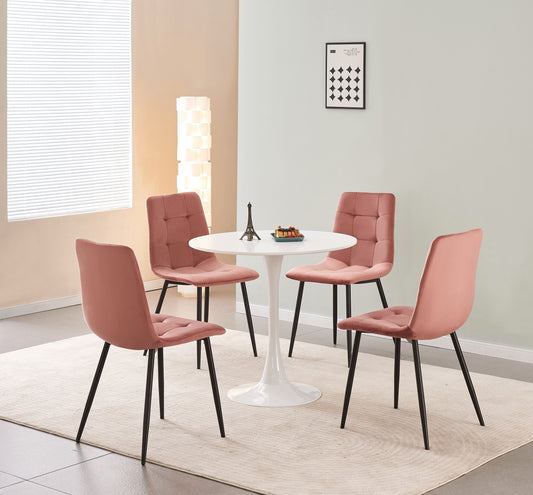 MOF Florence Velvet Dining Chair Pink (Set of x1, x2, x4 Chairs)